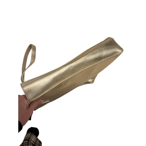 GIVENCHY  Tote Bag Gold Big Glam bold Glitter Metallic Purse Baddy‎ Classy - Picture 11 of 11